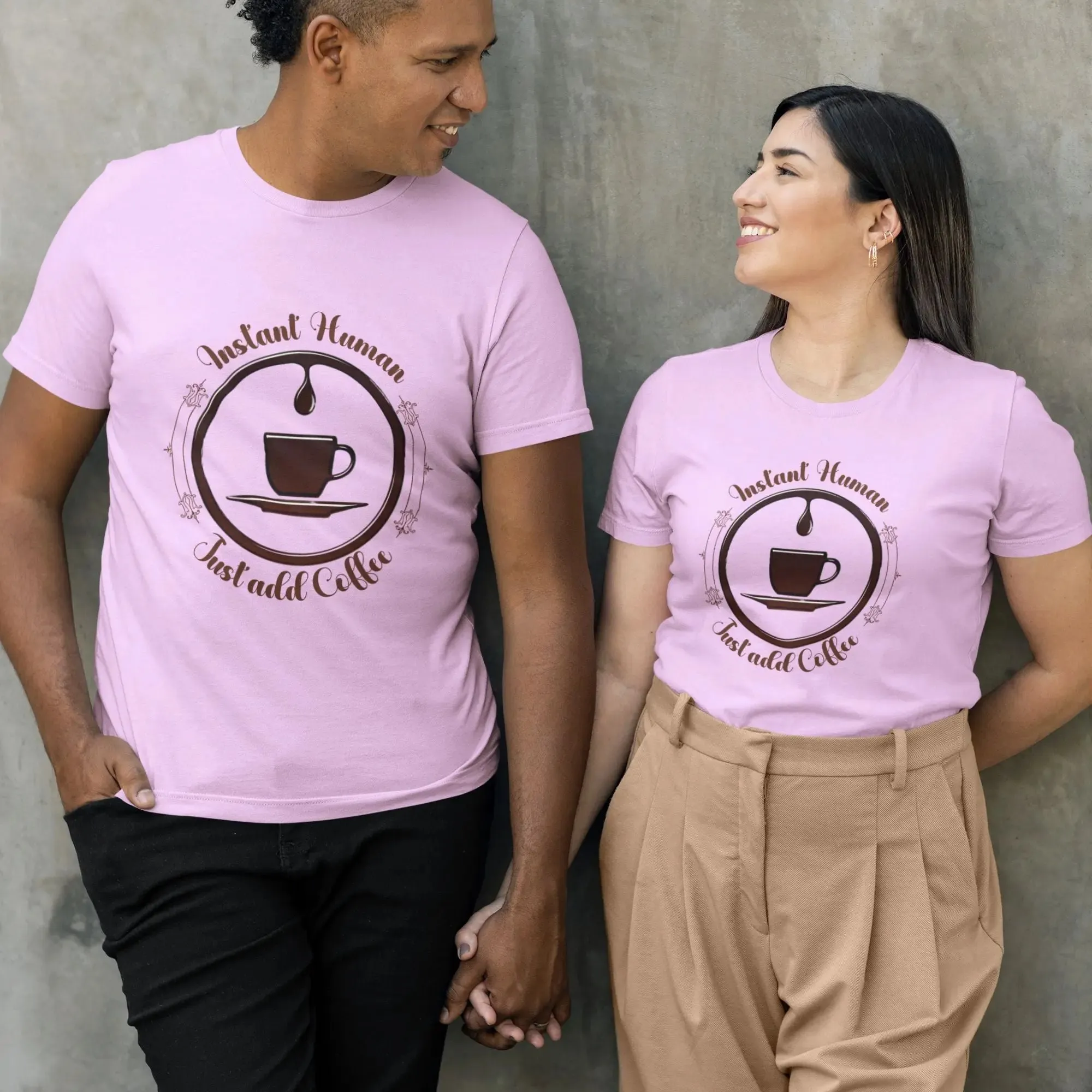 Instant human just add coffee classic t-shirt