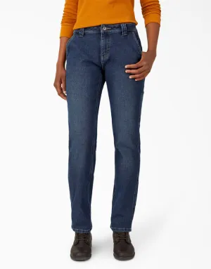Jeans - Dickies Women’s Warming Temp-iQ® FLEX Denim Carpenter Jeans FD119
