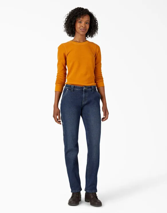 Jeans - Dickies Women’s Warming Temp-iQ® FLEX Denim Carpenter Jeans FD119