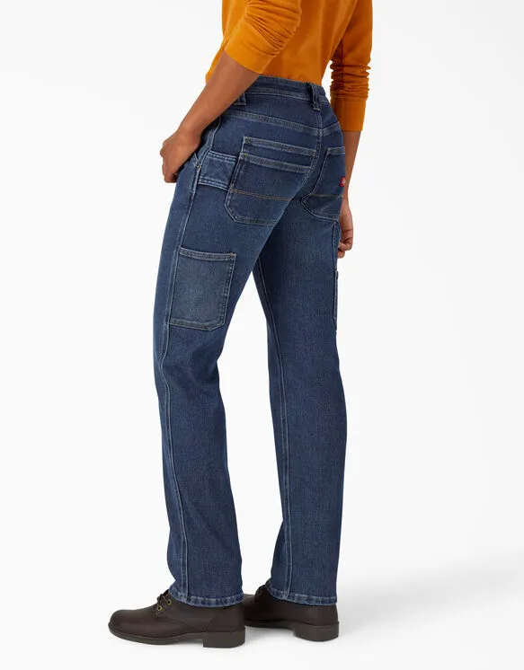 Jeans - Dickies Women’s Warming Temp-iQ® FLEX Denim Carpenter Jeans FD119
