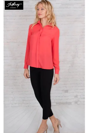 JOTHIRTY Classic Shirt With Hidden Button Placket