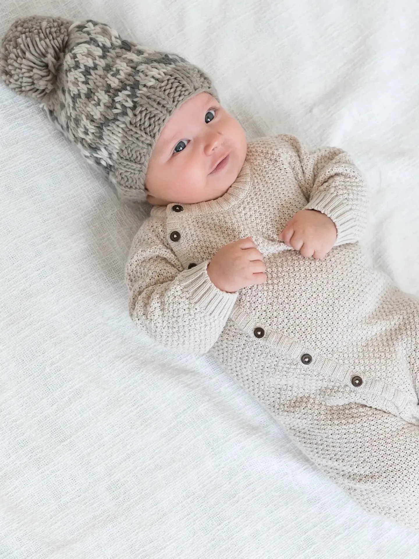 Knit Kimono Romper | Heather Oat