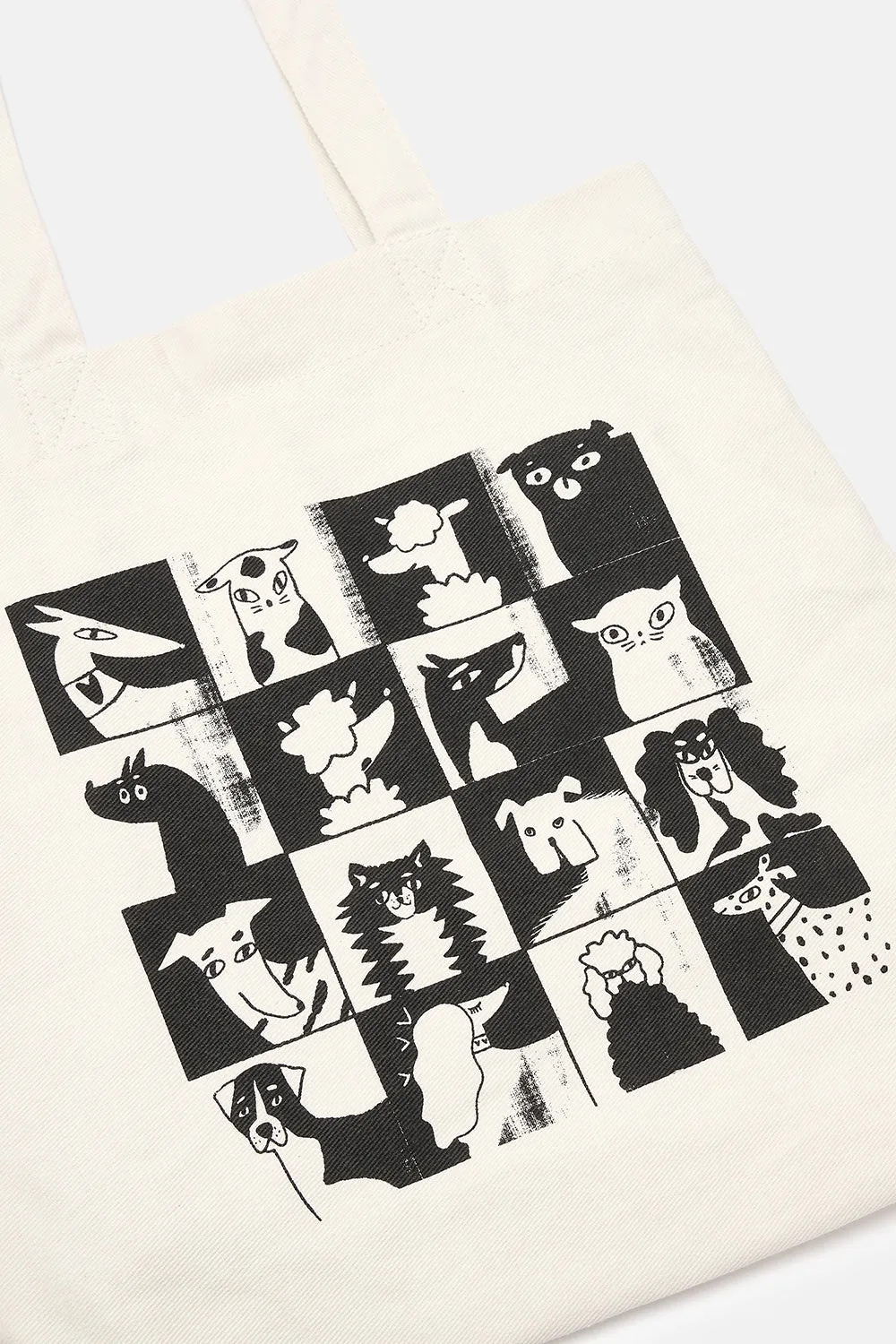L.E. Felix - Cotton Tote Bag in Artist Print by Enikö Eged
