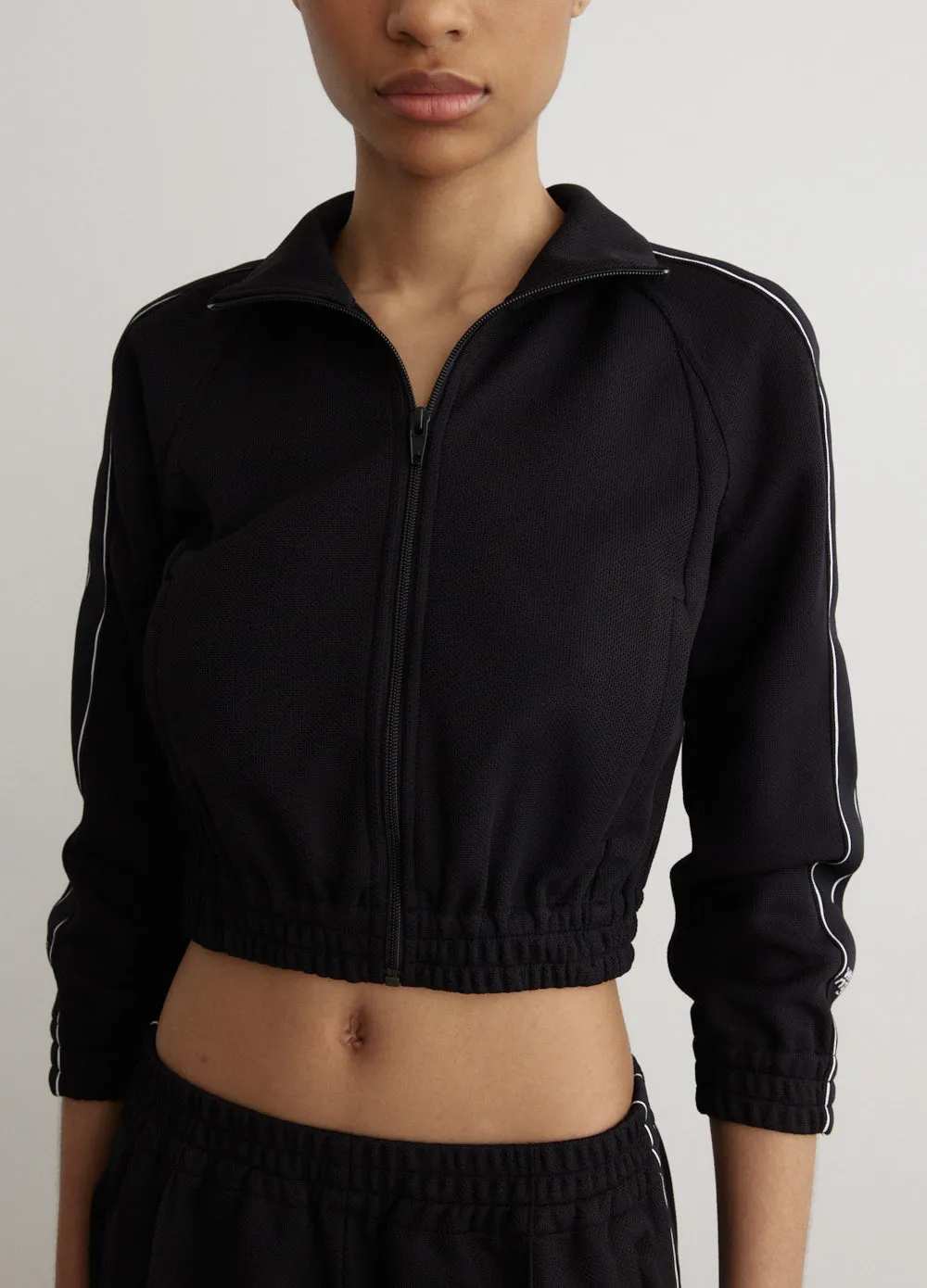 Logo Tape Cropped Track Jacket