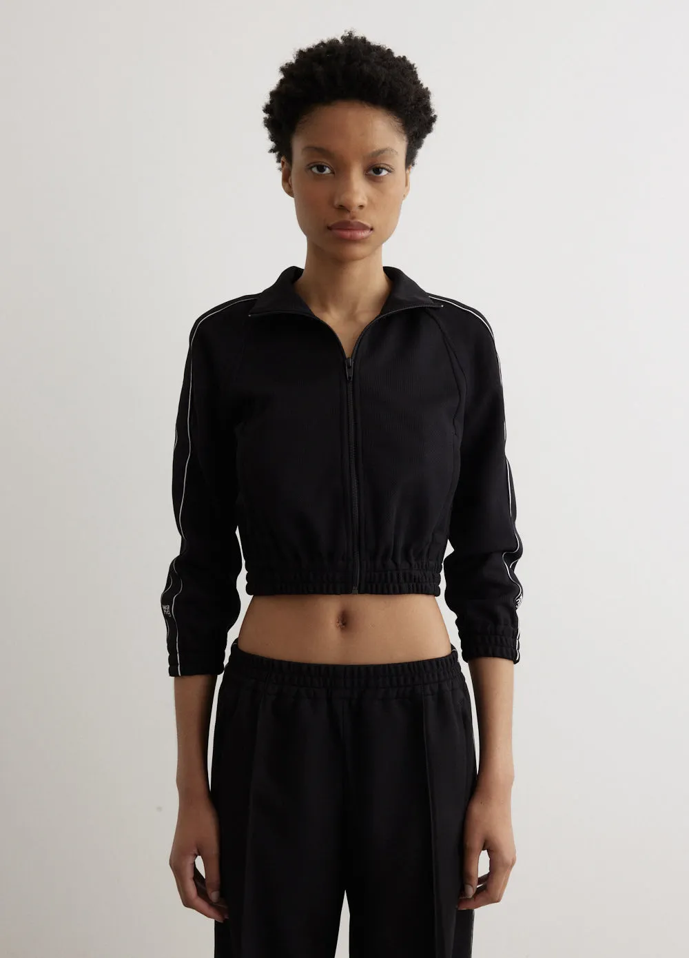 Logo Tape Cropped Track Jacket