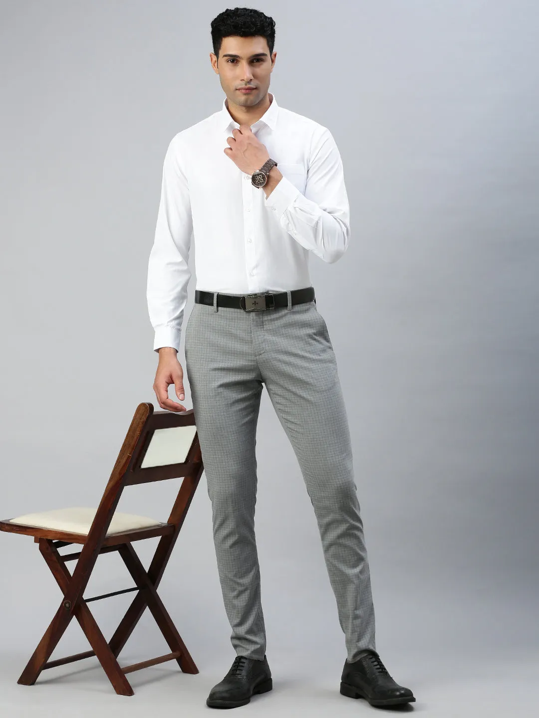 Men Cotton Rich White Shirt Wewin New Plus Size