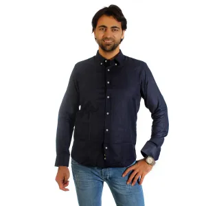 Men shirt-dark navy/ made in Turkey -3314