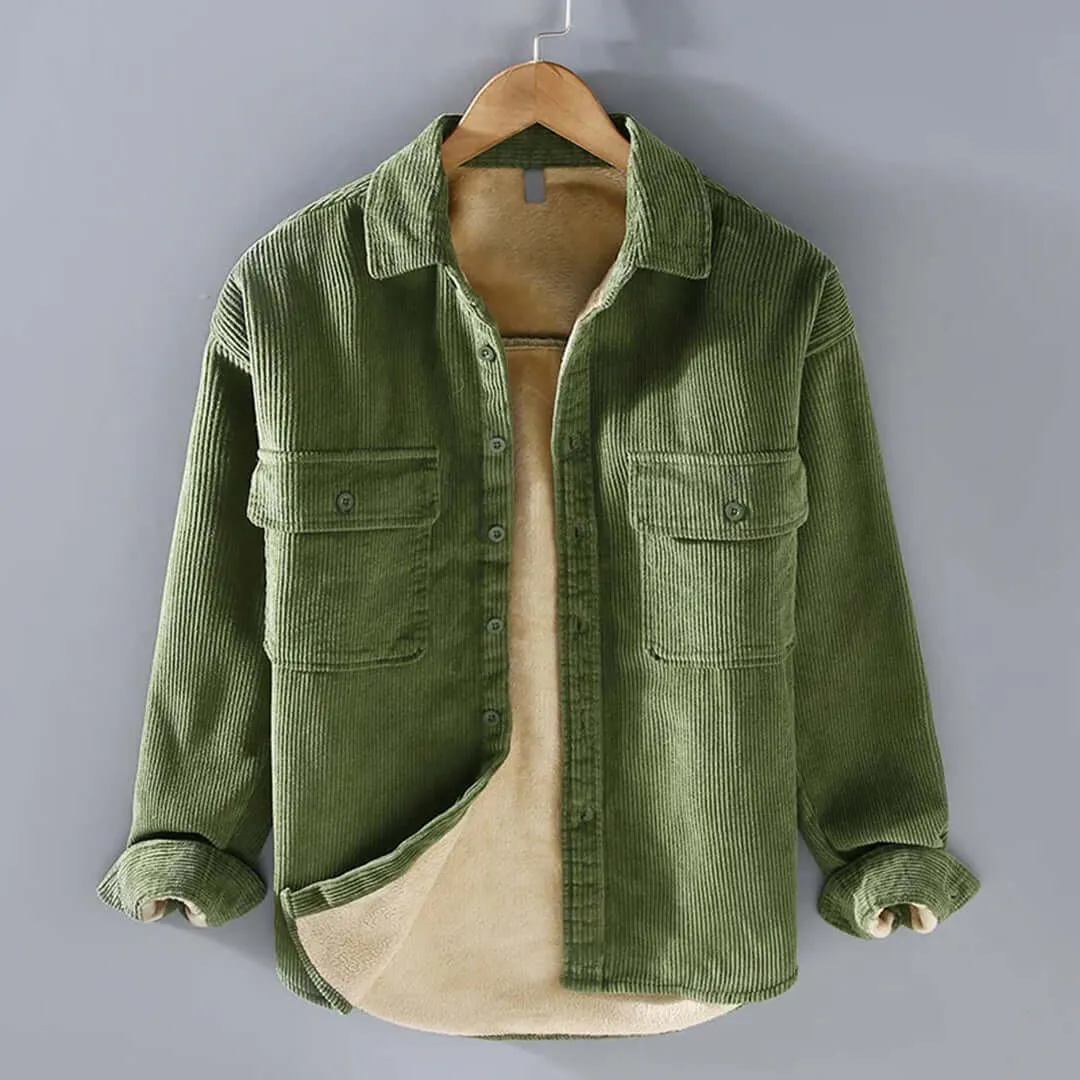 Men's Fleece-Lined Long-Sleeve Shirt