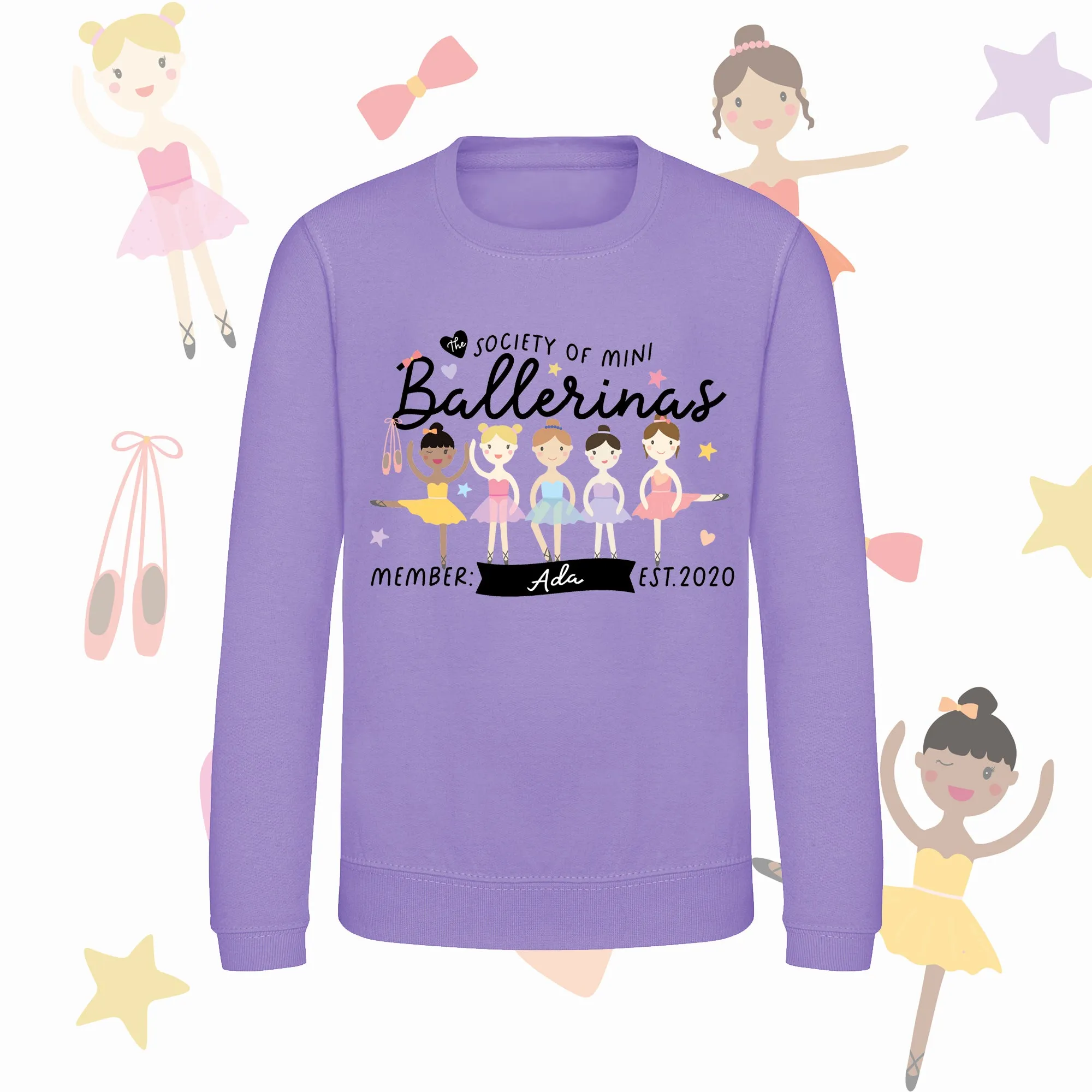Mini Dreams Ballerina kids (personalised) sweater