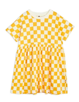 Mini Rodini Chess Check AOP SS Dress