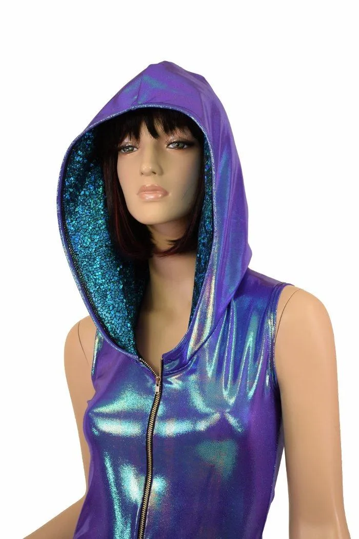 Moonstone Zippered Hoodie Romper