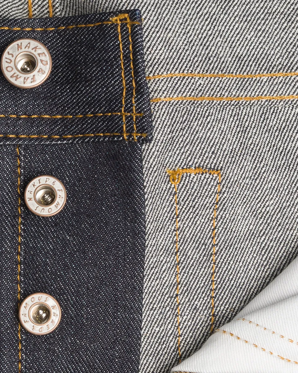 Naked & Famous Weird Guy Regular Tapered Mens Jeans - Left Hand Twill Selvedge / Indigo