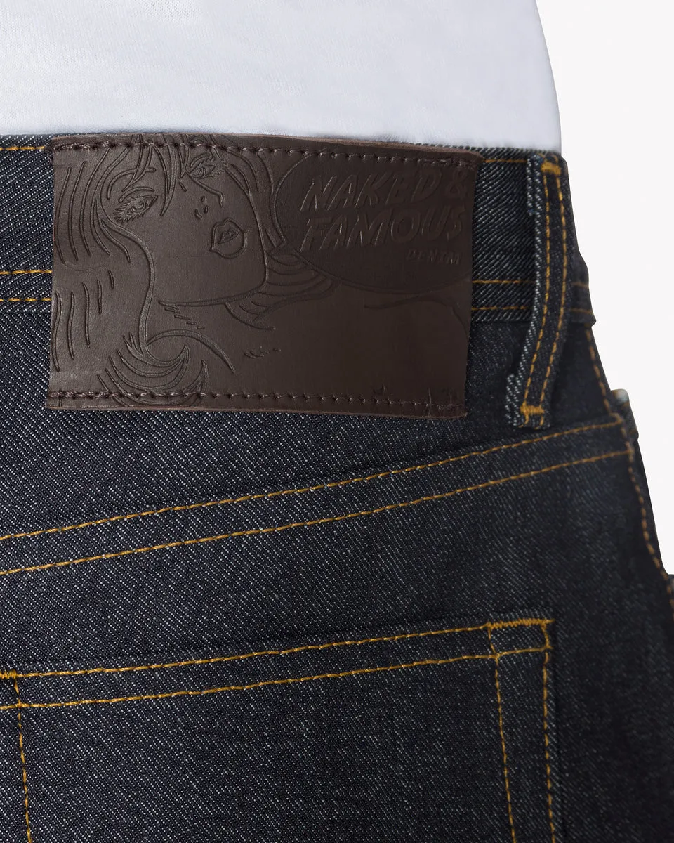 Naked & Famous Weird Guy Regular Tapered Mens Jeans - Left Hand Twill Selvedge / Indigo