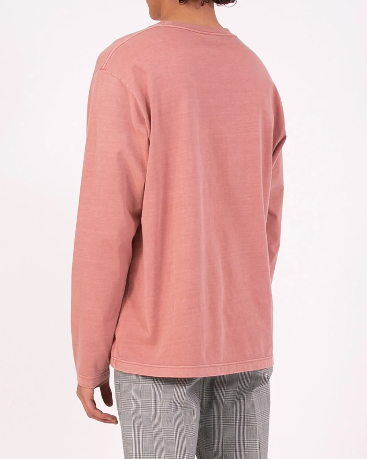 Natural Dyed Block LS Jersey - Brick