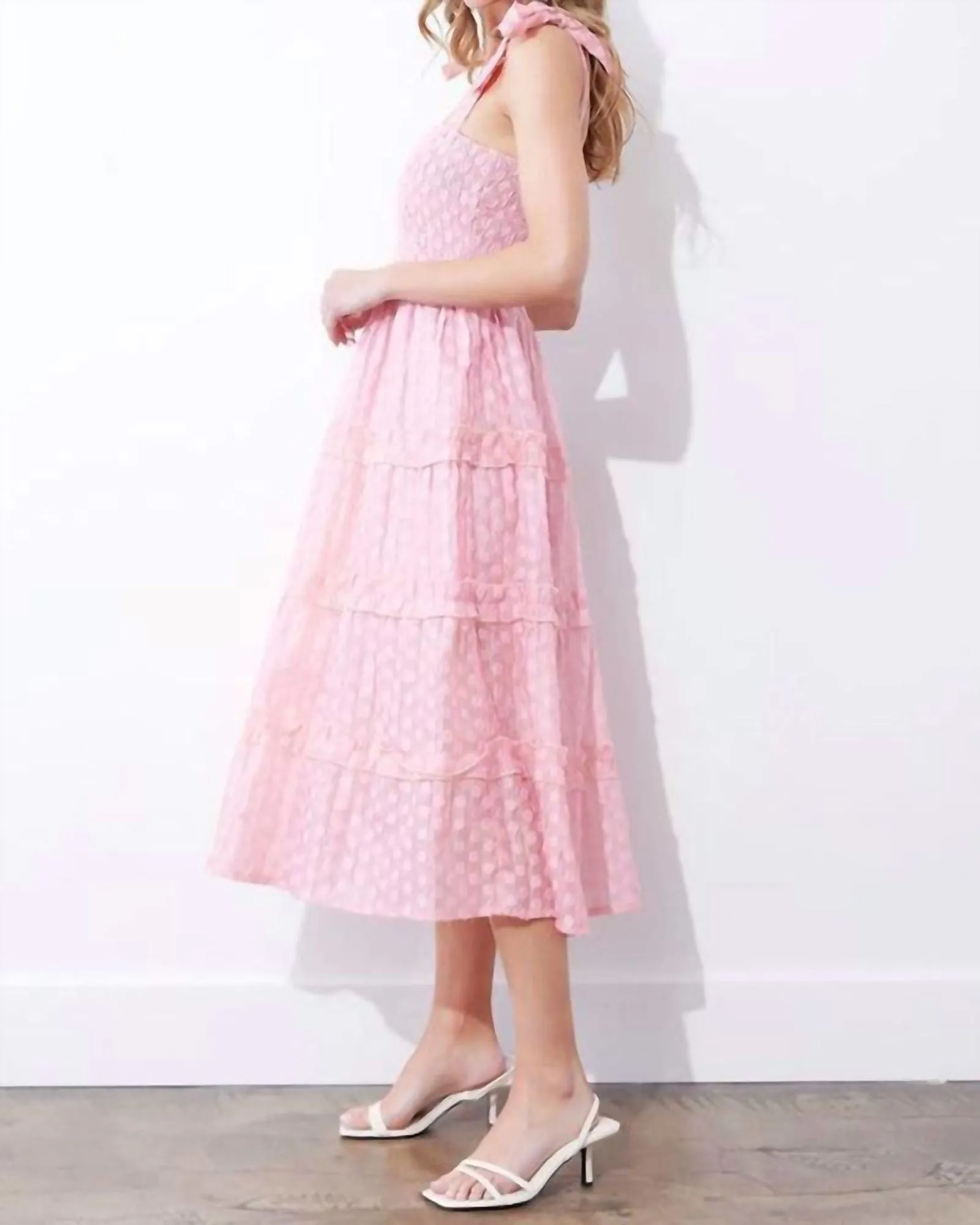 No Doubts Midi Dress in Pink | Pink