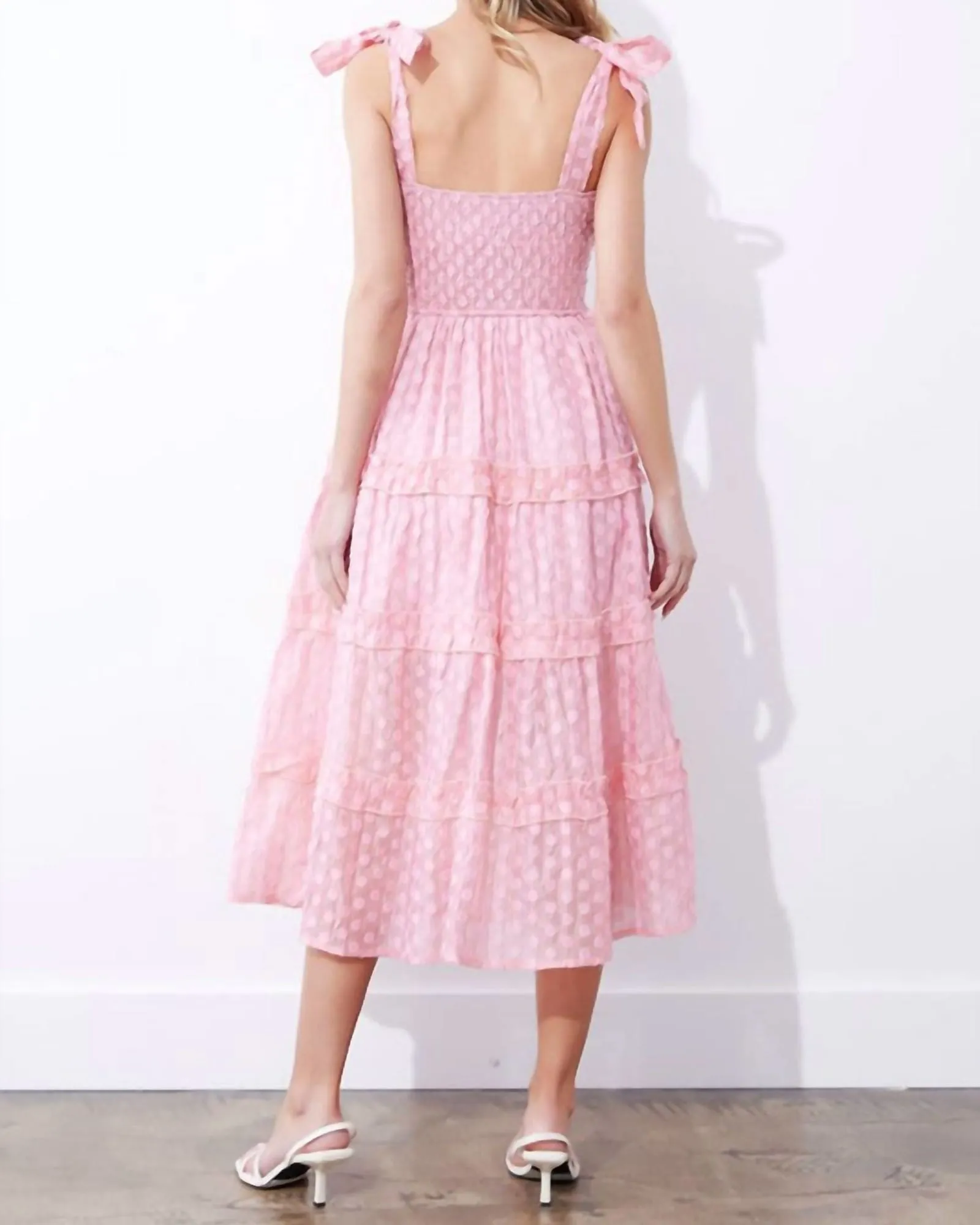 No Doubts Midi Dress in Pink | Pink
