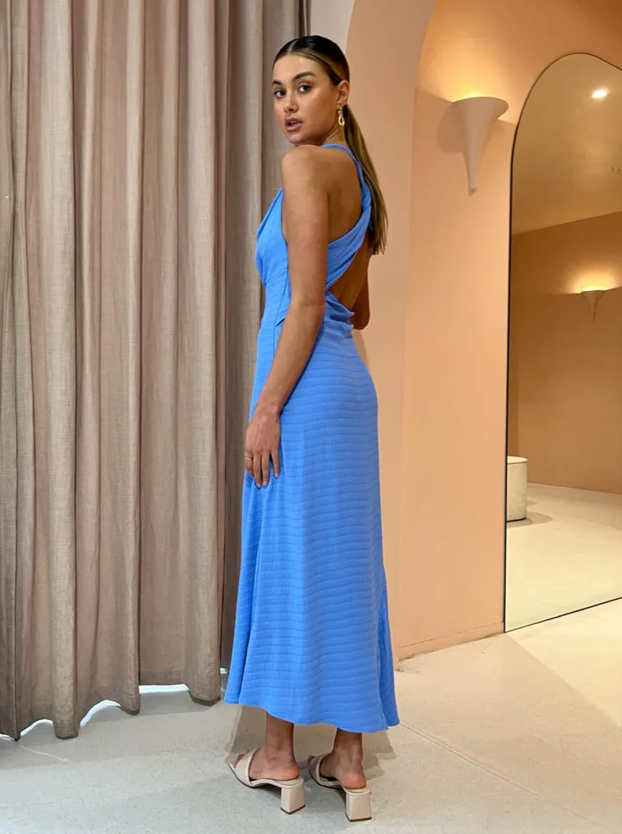 One Fell Swoop Zoe Midi Dress in Viola Blue