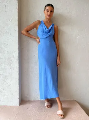 One Fell Swoop Zoe Midi Dress in Viola Blue