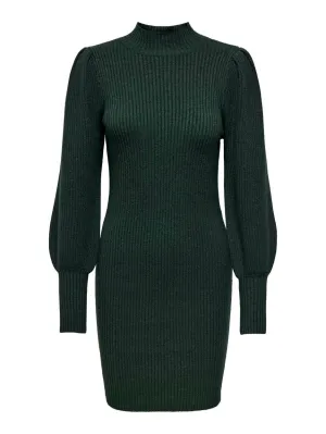 Onlkatia L/s Dress Cc Knt - Donkergroen