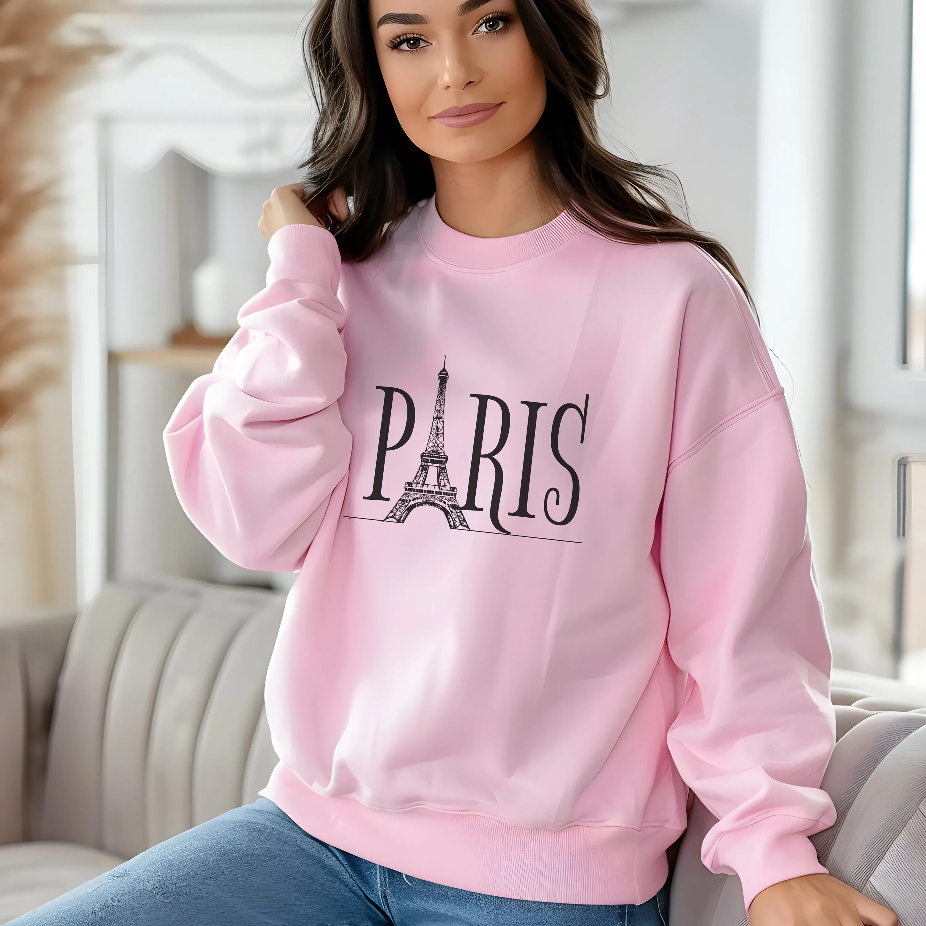Paris Eiffel Tower Graphic T-Shirt, Classic Black and White Vacation Tee, Stylish City Landmark Shirt, Mother's Day