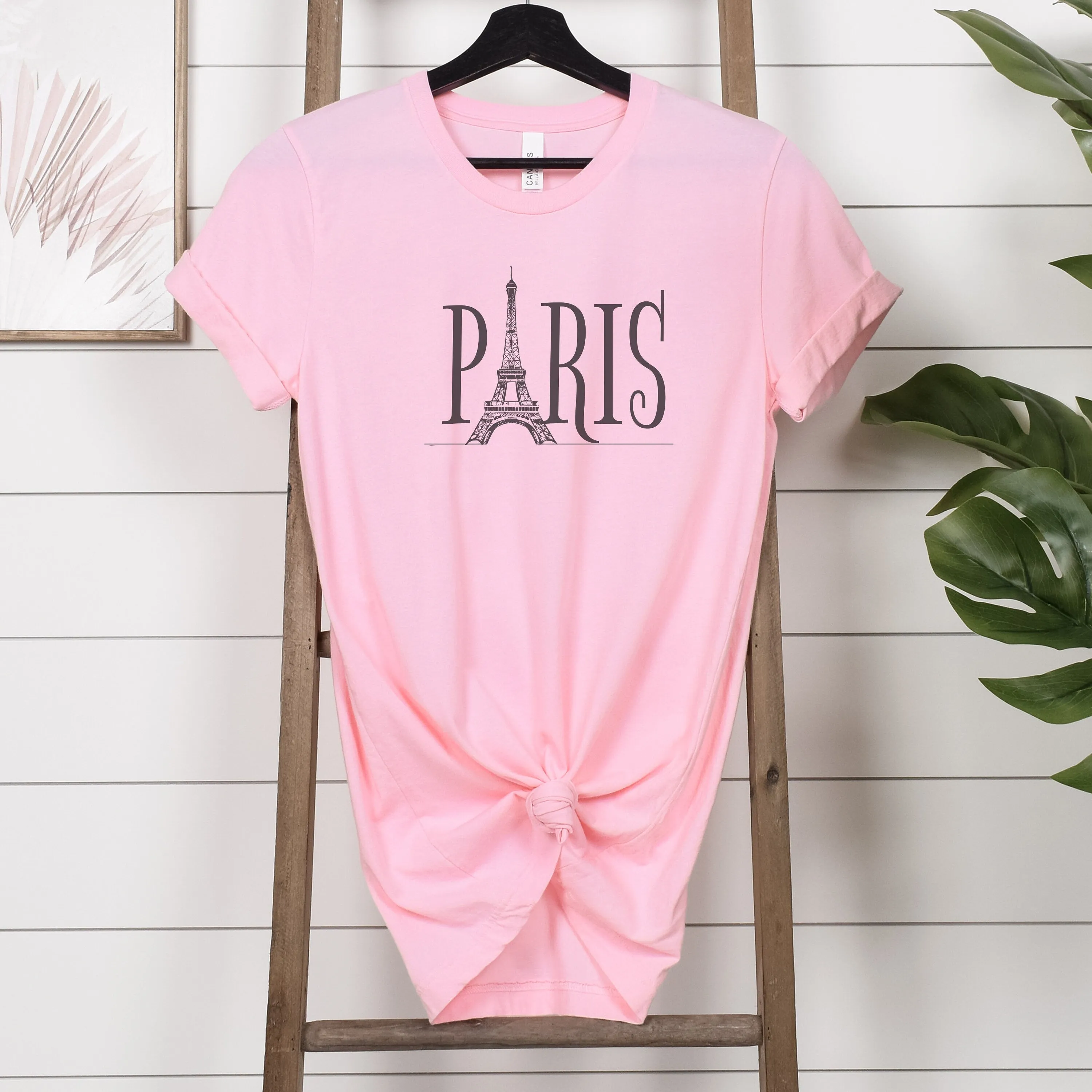 Paris Eiffel Tower Graphic T-Shirt, Classic Black and White Vacation Tee, Stylish City Landmark Shirt, Mother's Day