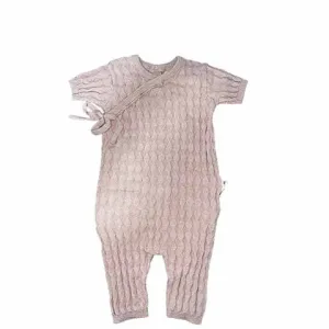 Pippi Lilac Diamond Knit Romper (LONGER VERSION)