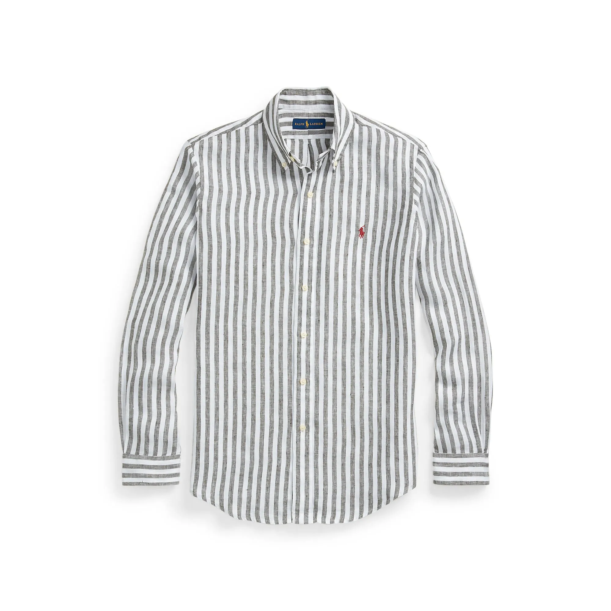 Polo Ralph Lauren - Linen Shirt - Stripe - Olive & White