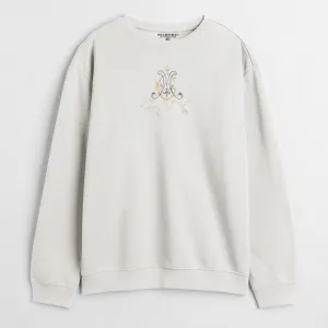Polo Republica Men's Crown World Embroidered Fleece Sweat Shirt Polo Republica Men's Crown World Embroidered Fleece Sweat Shirt
