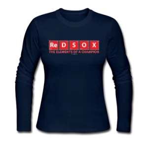 "Red Sox, The Elements Of A Champion" - Women's Long Sleeve T-Shirt