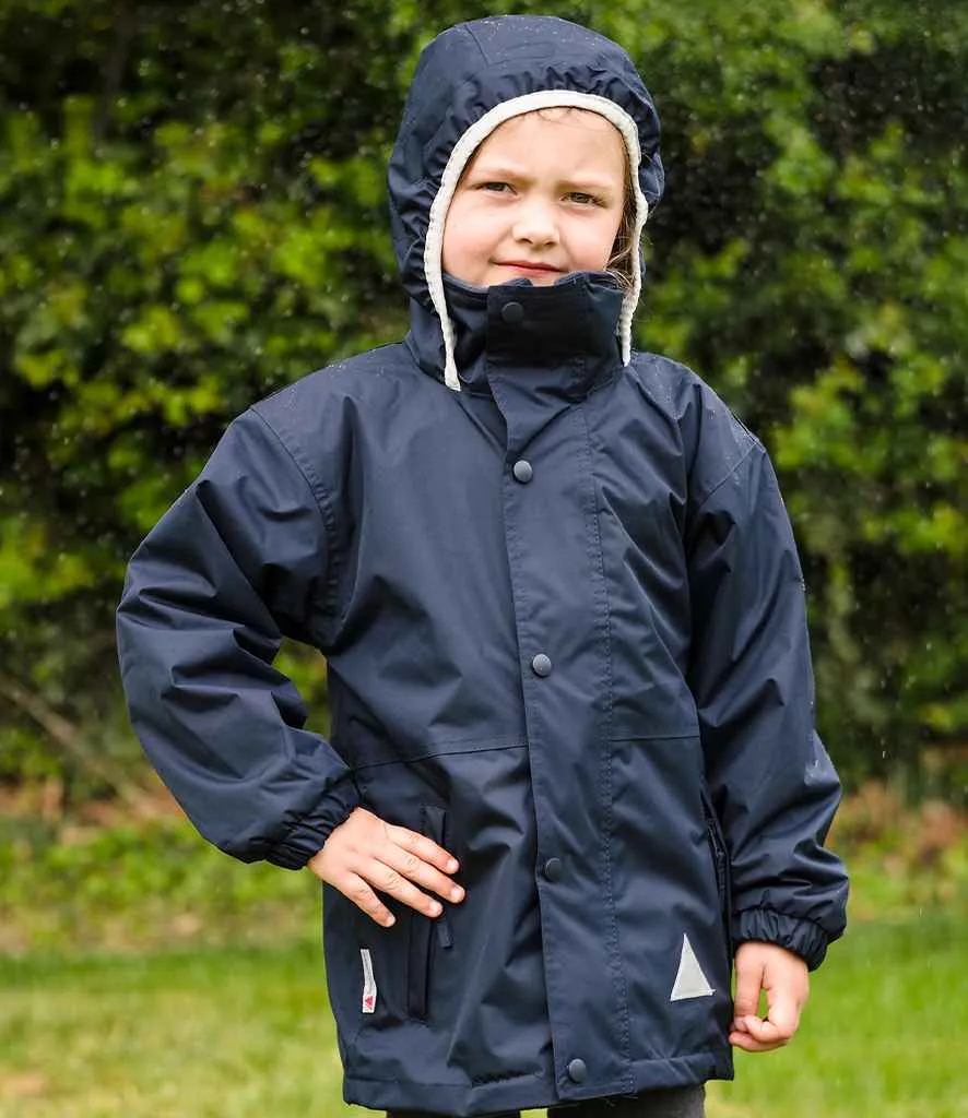 Result Kids/Youths Fleece Lined StormDri 4000 Jacket | Navy/Navy