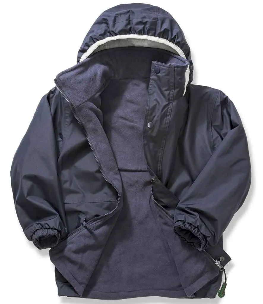 Result Kids/Youths Fleece Lined StormDri 4000 Jacket | Navy/Navy