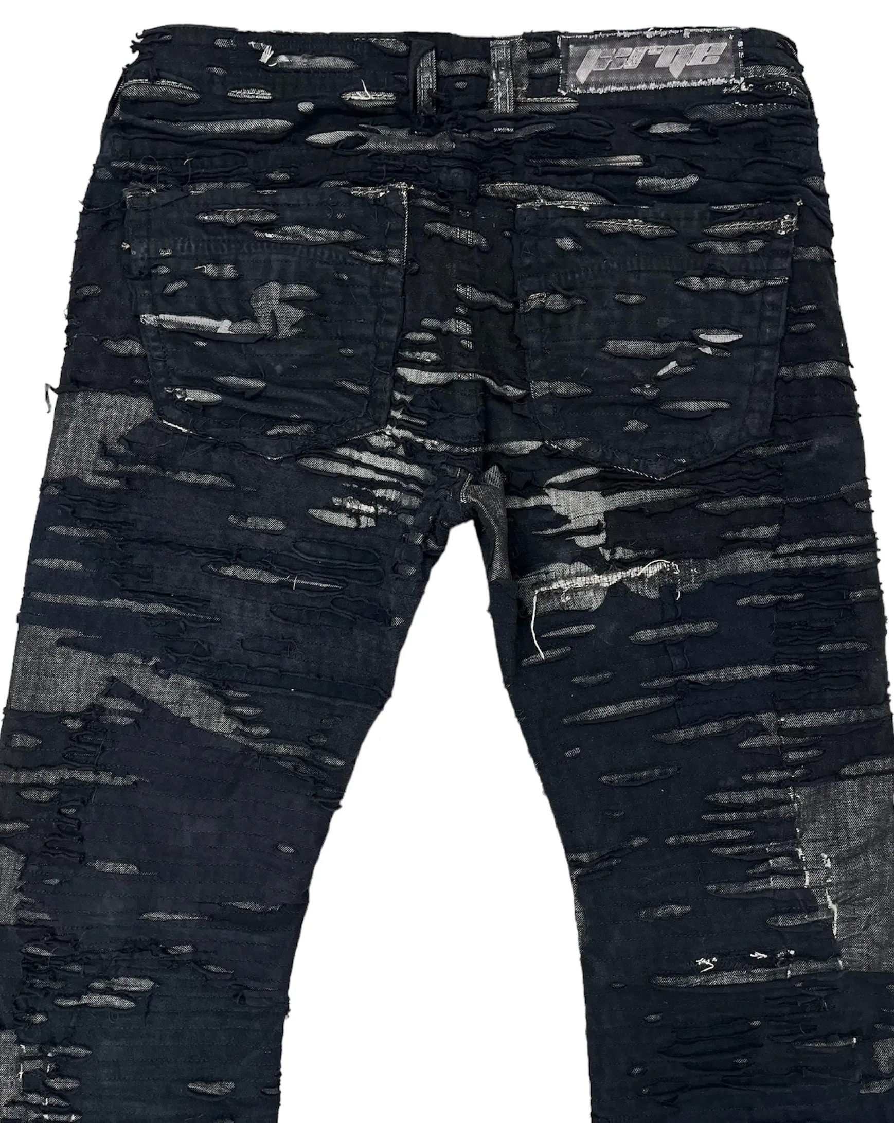 Shredded Boro Flares- 34