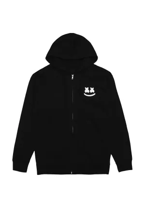 Smile Crest Zip-Up Hoodie