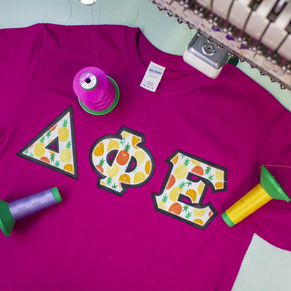 Sorority Lettered T-Shirt - TWILL