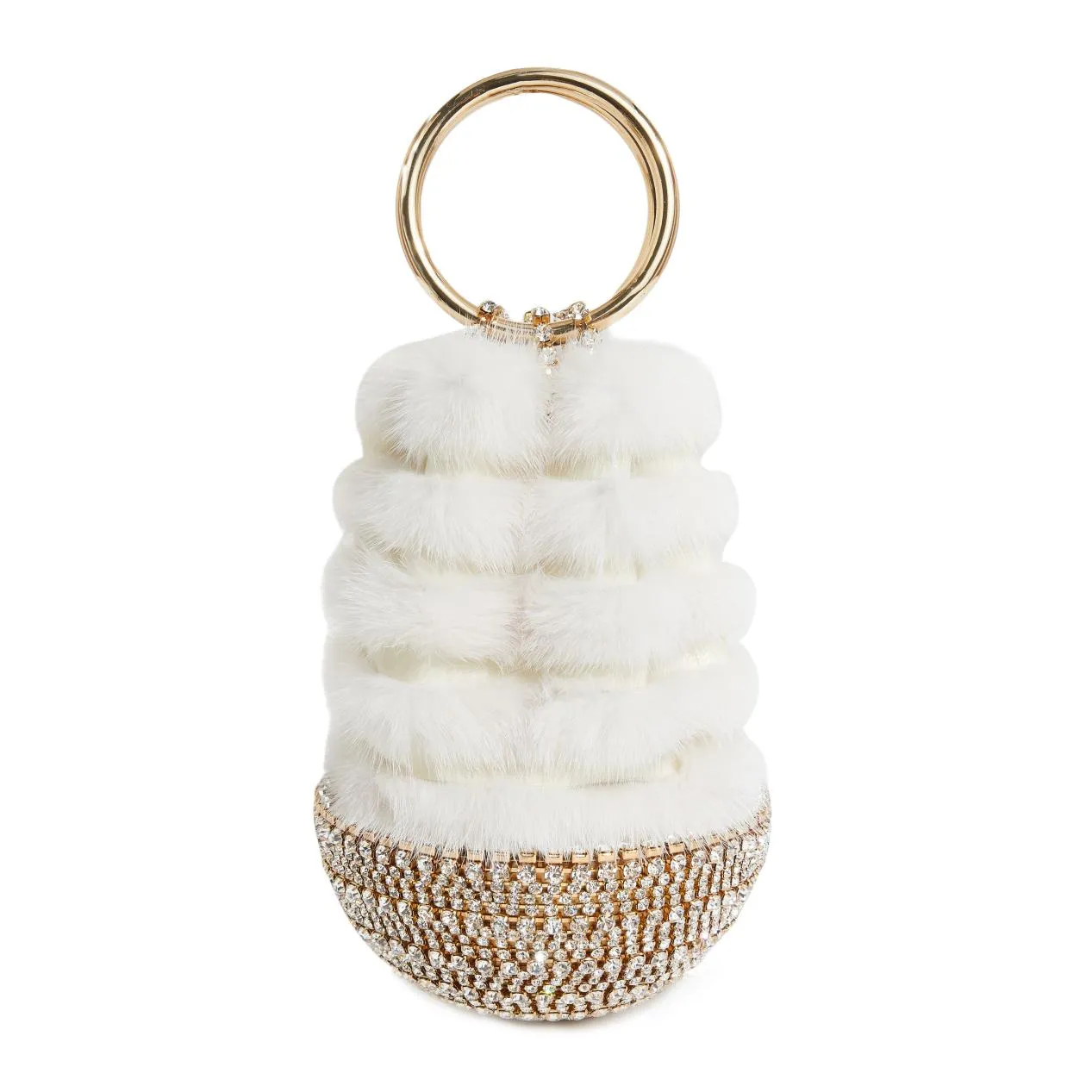 Spherical Mink Fur Tote