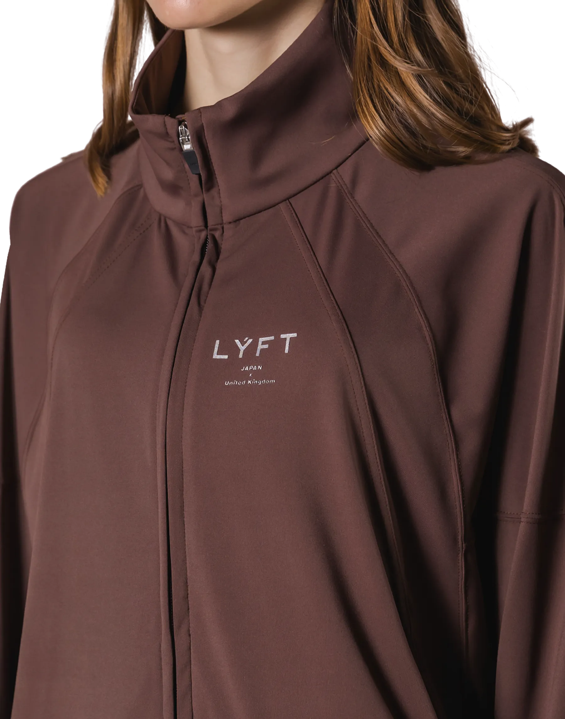 Stretch Wide Track Jacket 2 - Brown
