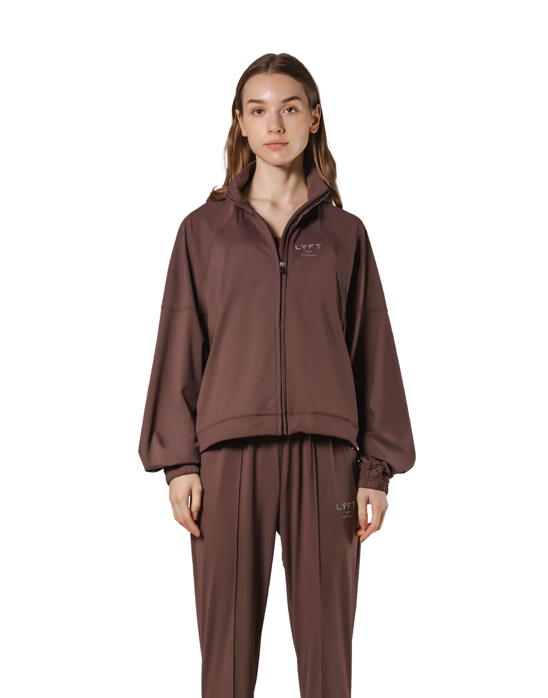 Stretch Wide Track Jacket 2 - Brown