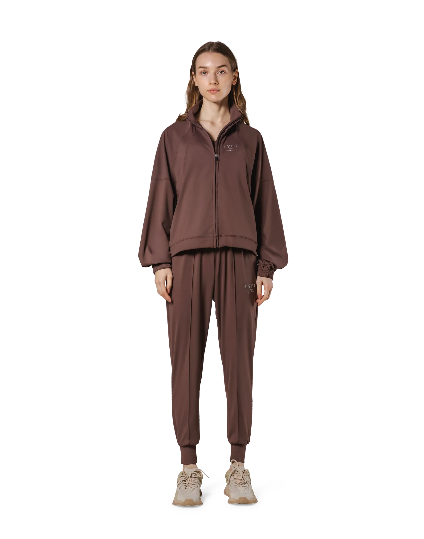 Stretch Wide Track Jacket 2 - Brown