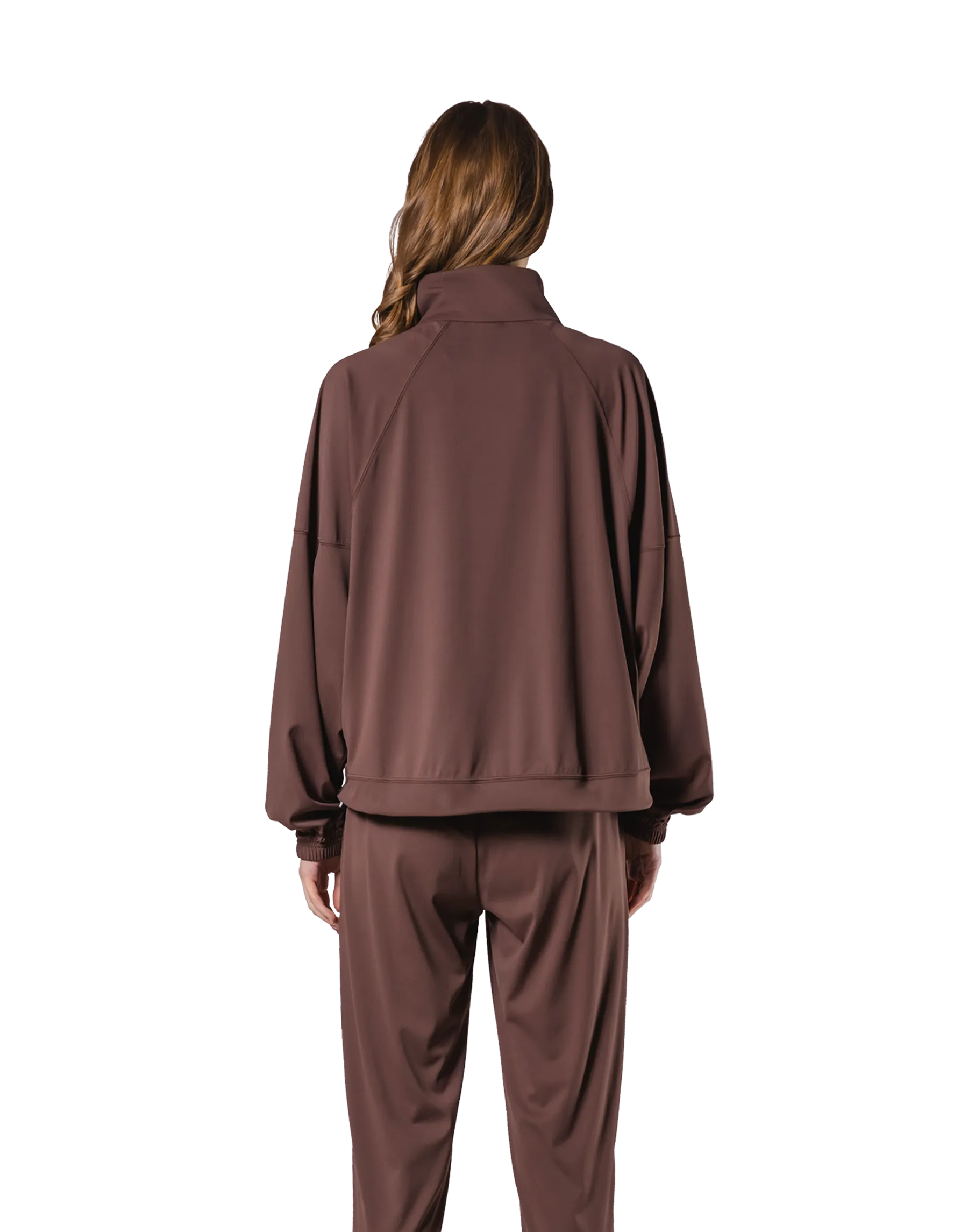 Stretch Wide Track Jacket 2 - Brown