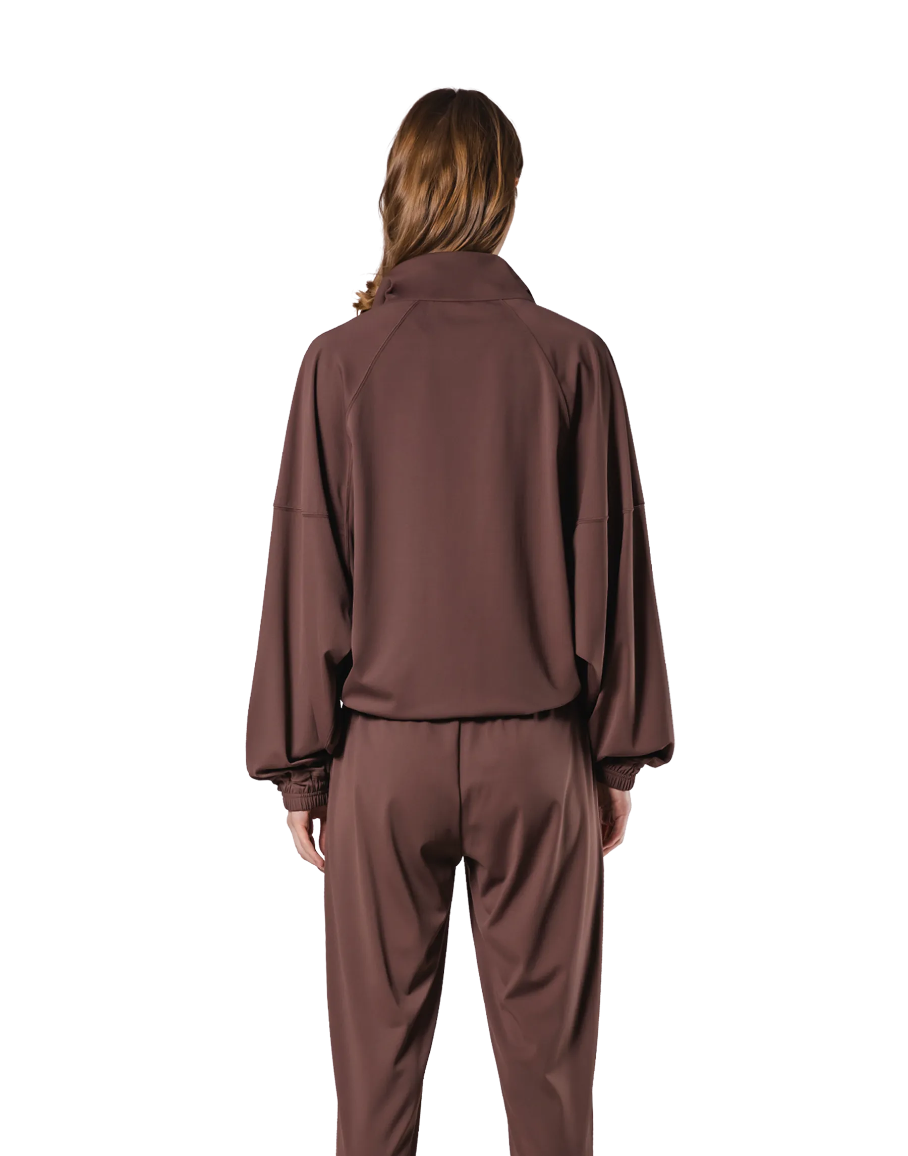 Stretch Wide Track Jacket 2 - Brown