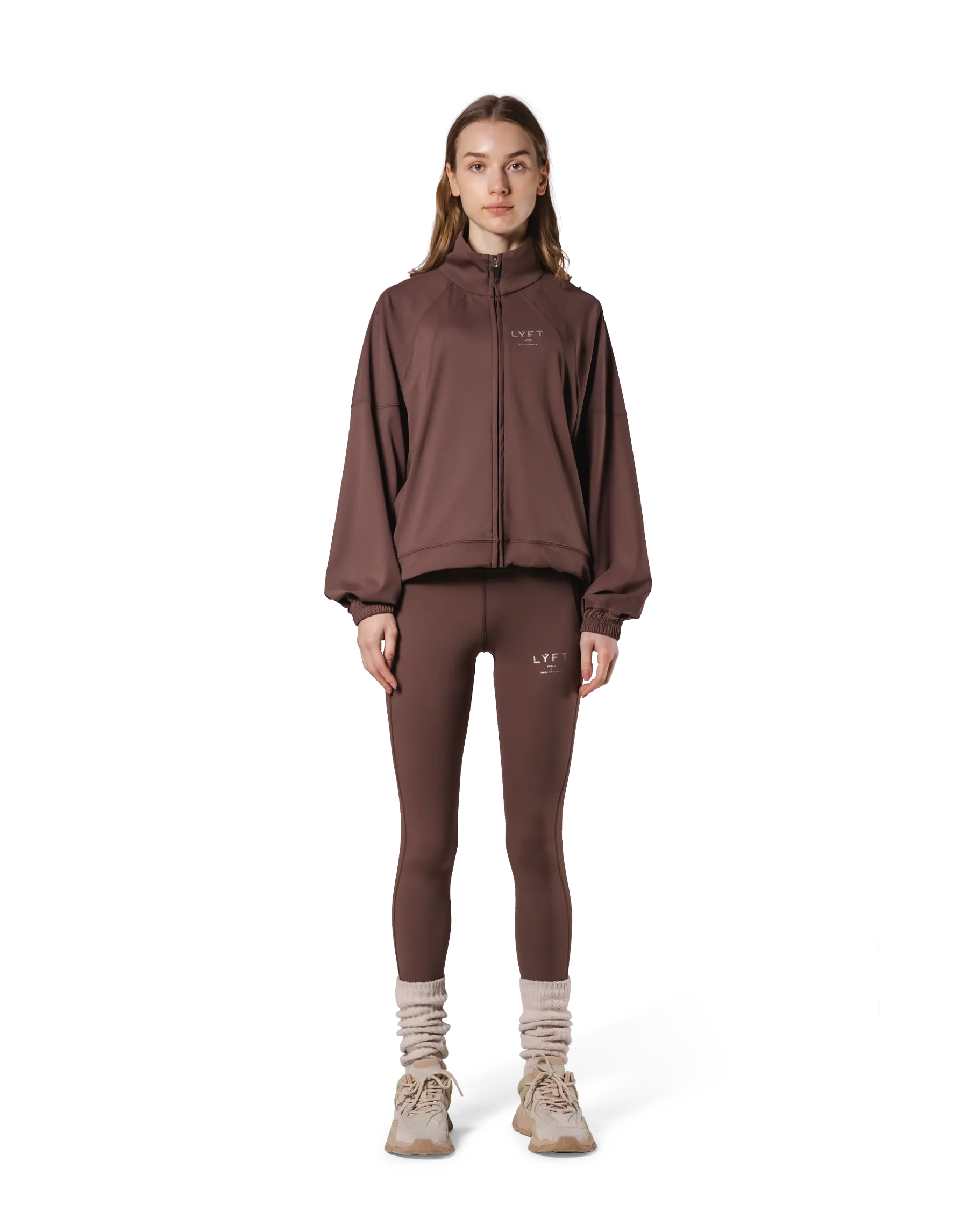 Stretch Wide Track Jacket 2 - Brown