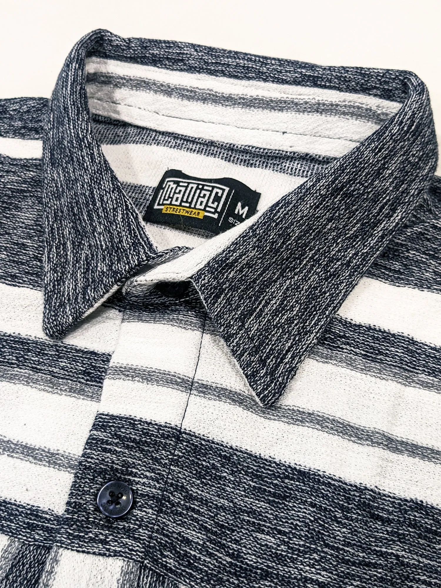 Striped Black Full Sleeve Shirt