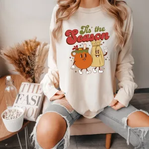 Tamal y Ponche ‘Tis the Season’ - Traditional Mexican Long Sleeve Shirt
