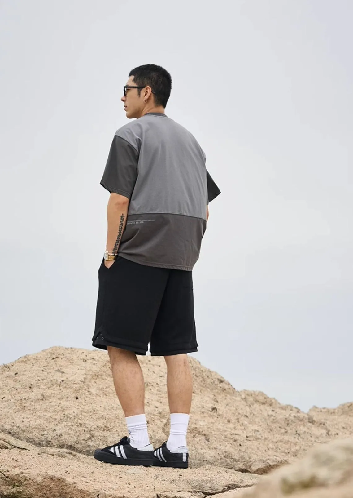 TANOXI  コントラストカラーＴシャツ TAN0080