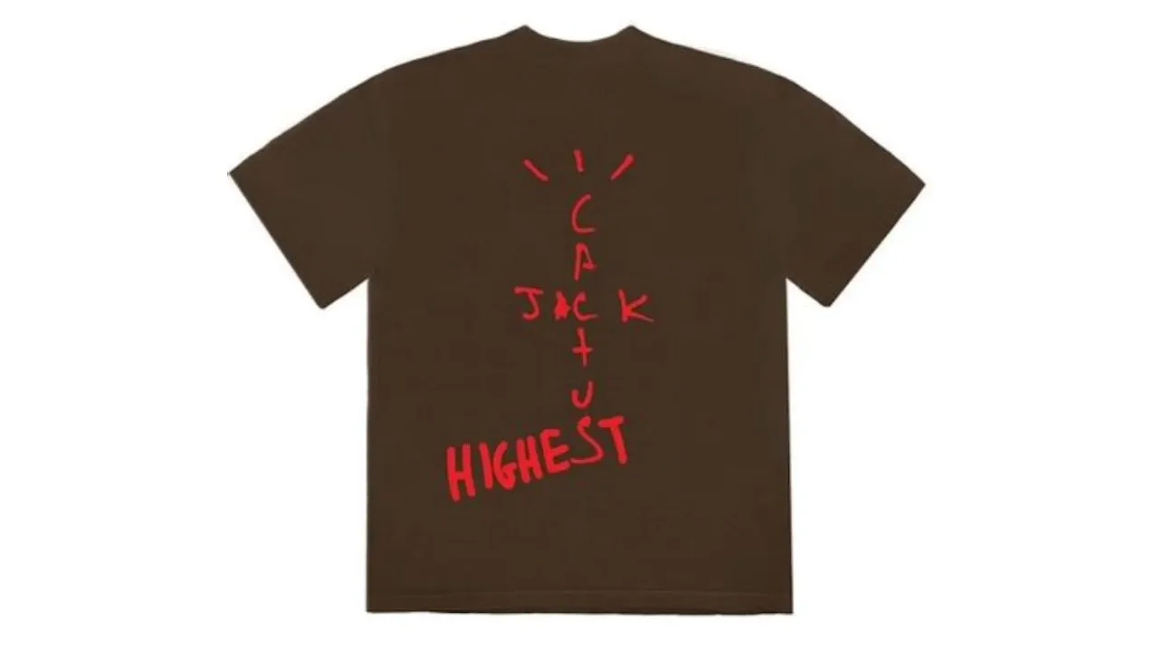 Travis Scott Jordan Cactus Jack Highest T Shirt Brown