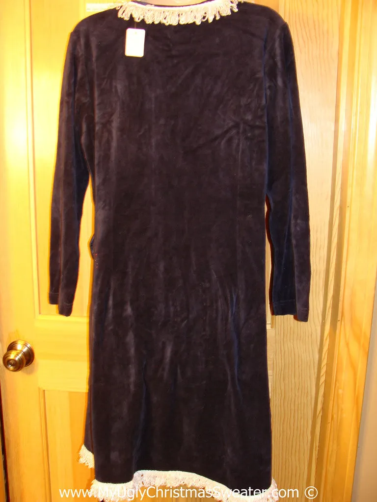 Ugly Christmas Sweater Party Tacky Dress with Reindeer (d88)