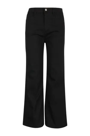 Wide leg Coloured Denim Short Jeans | BLACK | 6908AR