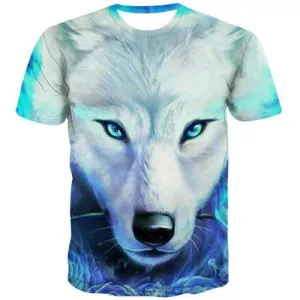 Wolf T-shirt Men Rose T-shirts 3d Animal T shirts Funny Galaxy Tshirt Printed Flower Tshirts Cool Short Sleeve Hip hop Men/women