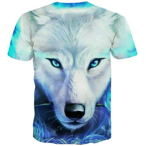 Wolf T-shirt Men Rose T-shirts 3d Animal T shirts Funny Galaxy Tshirt Printed Flower Tshirts Cool Short Sleeve Hip hop Men/women