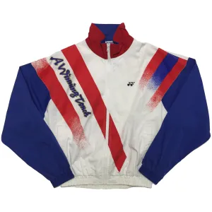Yonex "A Winning Touch" White, Red, and Blue Track Jacket